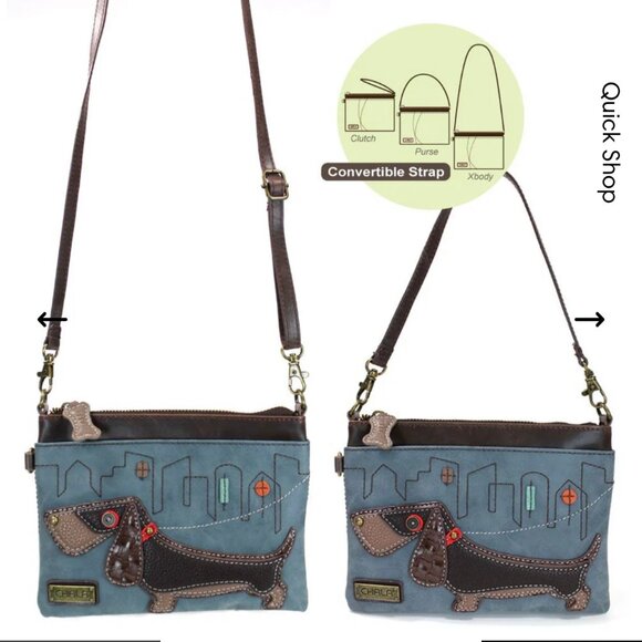 Chala Mini Crossbody Wiener Dog bag - Picture 3 of 7